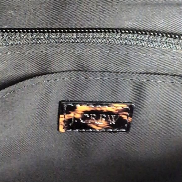 J CREW Super Sleek , Super Thin Animal Print Patent Clutch - Picture 10 of 17